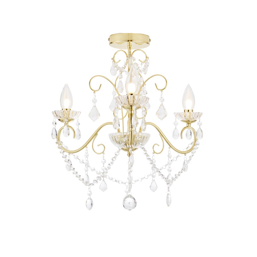 IP44 Gold Bathroom Chandelier -Vela