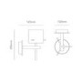 GRADE A1 - Gene Wall Light brushed brass