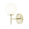 Gold Bathroom Globe Wall Light - Porto
