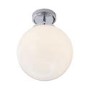 Chrome Bathroom Globe Ceiling Light - Porto