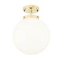Gold Bathroom Globe Ceiling Light - Porto