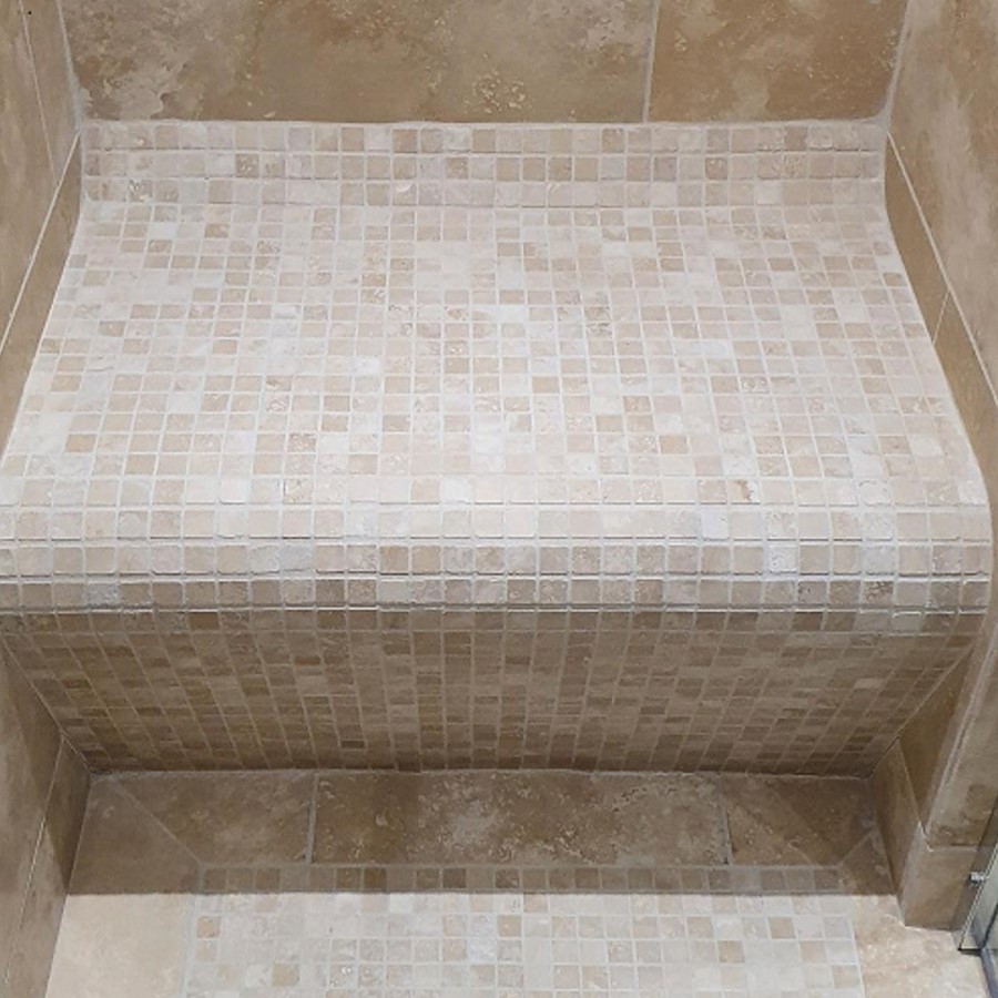 Wall Mounted Tileable Shower Seat 1m