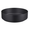 Stainless Steel Black Round Countertop Basin 400mm - Zorah