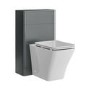 500mm Light Grey Back to Wall Toilet Unit Only - Pendle