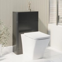 500mm Dark Grey Back to Wall Toilet Unit Only - Pendle 500mm Dark Grey Back to Wall Toilet Unit Only - Pendle