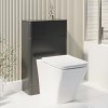 500mm Dark Grey Back to Wall Toilet Unit Only - Pendle