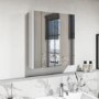 ONLY OPENED - Pendle 600 Curved edge two door mirror cabinet Wgloss