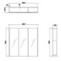 Dark Grey 3 Door Mirrored Bathroom Cabinet 800 x 650mm - Pendle
