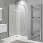 1000mm Chrome Shower Screen for Wet Room & Walk In Shower – Corvus