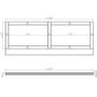 1500mm Wooden Matt White Front Bath Panel - Baxenden