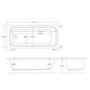 1700 x 750 Delano Art Deco Single Ended Bath