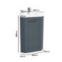 GRADE A1 - 400mm Grey Cloakroom Corner Vanity Unit & Basin - Apollo