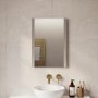 Rectangular LED Heated Bathroom Mirror with Shaver Socket 500x700mm -Pegasus