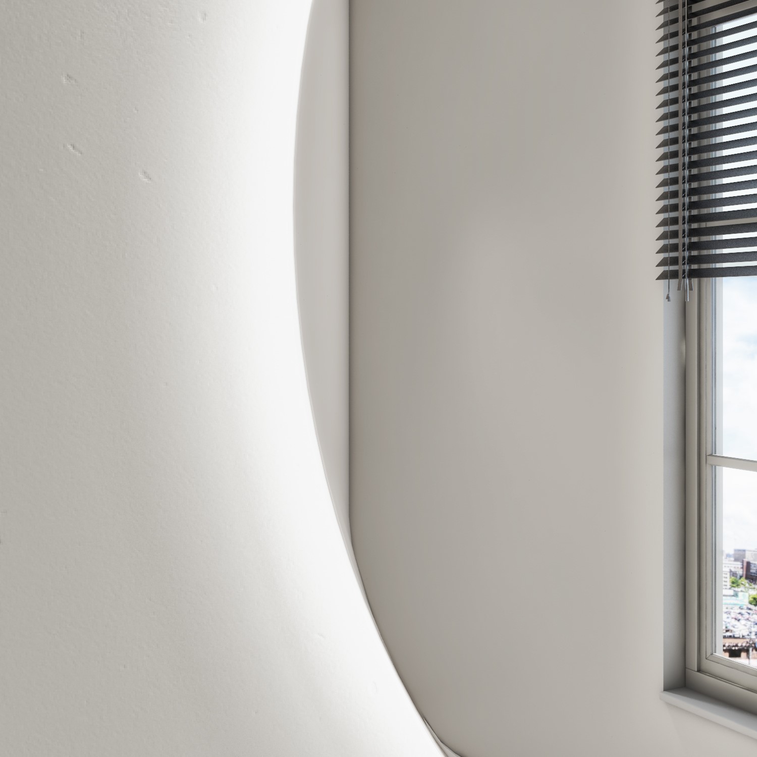 Round LED Bathroom Mirror with Demister 600mm Luna Better Bathrooms