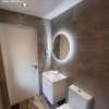 Round Backlit LED Heated Bathroom Mirror 600mm -Luna