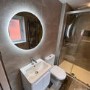 GRADE A1 - Round Backlit LED Bathroom Mirror with Demister 600mm -Luna
