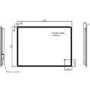 Rectangular LED Bathroom Mirror with Demister & Shaver Socket 900x700mm -Ariel