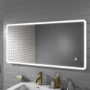 GRADE A1 - Ariel 1200 x 600mm Illuminated LED Bathroom Mirror with Demister & Shaver Socket