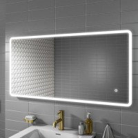 GRADE A1 - Ariel 1200 x 600mm Illuminated LED Bathroom Mirror with Demister & Shaver Socket