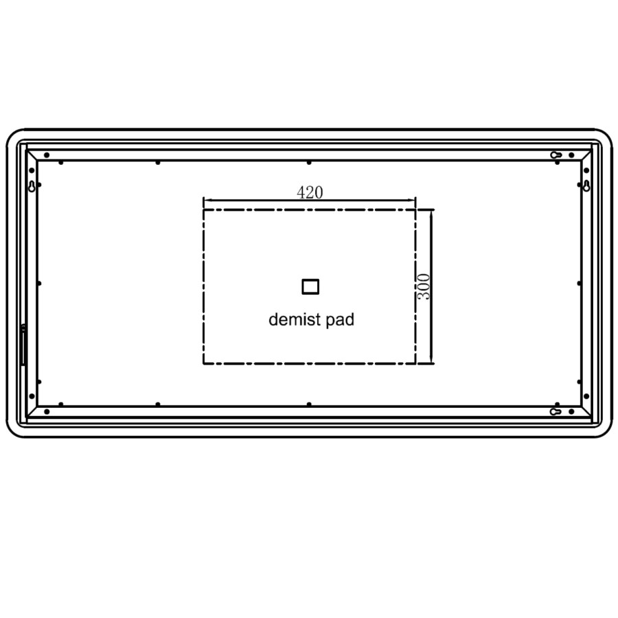 GRADE A1 - Ariel 1200 x 600mm Illuminated LED Bathroom Mirror with Demister & Shaver Socket