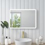 Rectangular LED Bathroom Mirror with Demister & Shaver Socket 500x700mm -Ariel  
