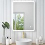 GRADE A2 - Rectangular LED Bathroom Mirror with Demister & Shaver Socket 600x800mm -Ariel 