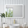GRADE A2 - Rectangular LED Bathroom Mirror with Demister & Shaver Socket 600x800mm -Ariel 
