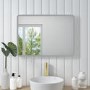 GRADE A2 - Rectangular LED Bathroom Mirror with Demister & Shaver Socket 600x800mm -Ariel 