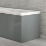 700mm Wooden Light Grey L Shape End Bath Panel - Pendle
