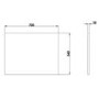 700mm Wooden Light Grey L Shape End Bath Panel - Pendle