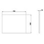 700mm Wooden Dark Grey L Shape End Bath Panel - Pendle