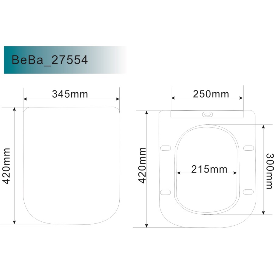 GRADE A1 - Boston Soft Close Seat and Cover