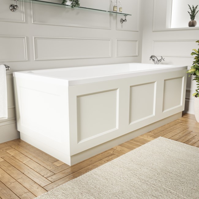 Ashbourne 1800mm Bath Panel - White - Better Bathrooms