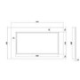 GRADE A1 - 800mm Ivory White Wooden Bath End Panel - Ashbourne