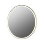 Round Brass LED Heated Bathroom Mirror 800mm -Antares