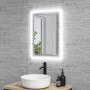 Rectangular LED Bathroom Mirror with Demister 500 x 700mm -Izar  