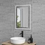 Rectangular LED Bathroom Mirror with Demister 500 x 700mm -Izar  