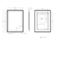 GRADE A1 - Rectangular Double Border LED Bathroom Mirror with Demister 600x800mm -Izar  