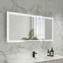Rectangular Heated Bathroom Mirror with Lights & Wireless Speaker 1200x600mm -Antila