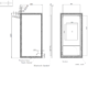 GRADE A1 - Rectangular Double Border LED Bathroom Mirror with Bluetooth & Demister 1200x600mm -Antila 
