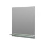 Rectangular Bathroom Mirror with Glass Shelf 500 x 600mm - Meissa 