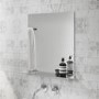 Rectangular Bathroom Mirror with Glass Shelf 500 x 600mm - Meissa 