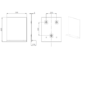 Rectangular Bathroom Mirror with Glass Shelf 500 x 600mm - Meissa 