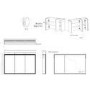 Triple Door Chrome Bathroom Mirror Cabinet with Lights Bluetooth Speaker & Demister 1200 x 700mm - Ursa