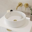 BeBa_27647 Round Countertop Basin Fluted 360mm - Oregon