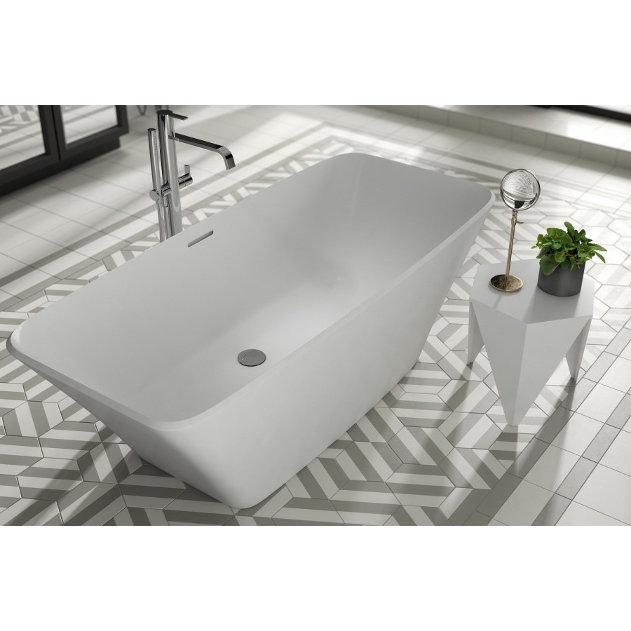 Freestanding Double Ended Solid Surface Bath 1800 x 800mm - Marino