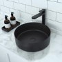 Tall Black Mono Basin Mixer Tap - Zorah