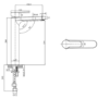 Tall Brass Mono Basin Mixer Tap - Zorah