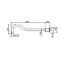 Camden Wall Arm - Matt Black
