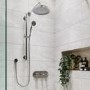 Chrome Traditional 2 Outlet Concealed Thermostatic Shower Valve with Triple Contol- Camden